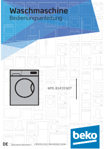 Bedienungsanleitung BEKO WML 81433 NCP Waschmaschine