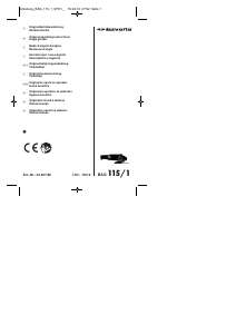 Manuale Bavaria BAG 115/1 Smerigliatrice angolare