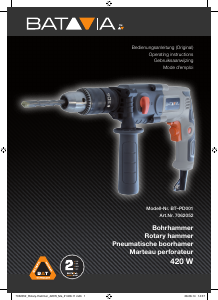 Manual Batavia BT–PD001 Rotary Hammer