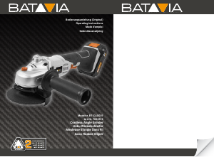Mode d’emploi Batavia BT-CAG001 Meuleuse angulaire