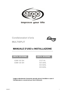 Manuale Argo X3I 35 HL Condizionatore d’aria