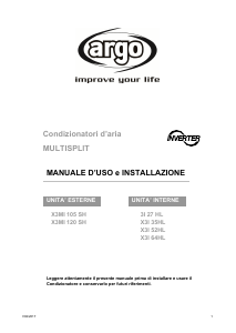 Manuale Argo X3MI 120 SH Condizionatore d’aria