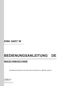 Bedienungsanleitung Amica EWA 34657 W Waschmaschine