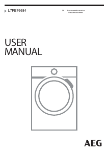 Bedienungsanleitung AEG L7FE76684 Waschmaschine