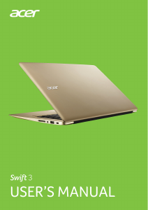 Manual Acer SF314-51-76EY Swift 3 Laptop