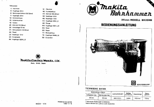 Bedienungsanleitung Makita 8035NB Bohrhammer