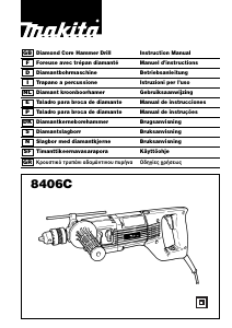 Manual Makita 8406C Martelo perfurador