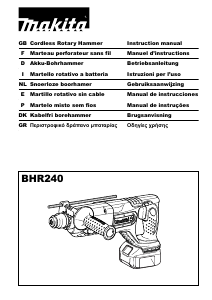 Manual Makita BHR240 Martelo perfurador