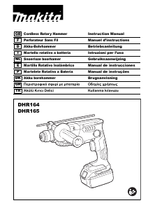Manual de uso Makita DHR165 Martillo perforador