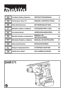 Manual Makita DHR171 Rotary Hammer