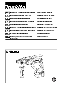 Manual Makita DHR202 Martelo perfurador