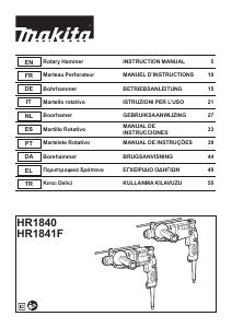 Bedienungsanleitung Makita HR1841F Bohrhammer