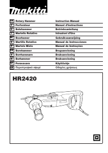 Manual Makita HR2420 Martelo perfurador