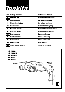 Manual Makita HR2440X Martelo perfurador