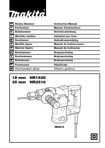 Manual de uso Makita HR2520 Martillo perforador