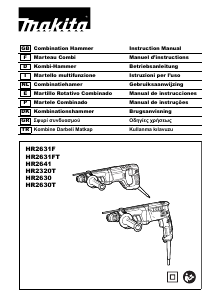 Kullanım kılavuzu Makita HR2630T Kırıcı delici