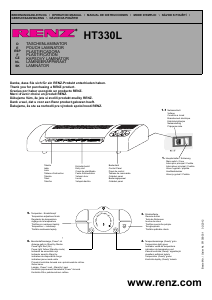 Manuál Renz HT330L Laminovačka