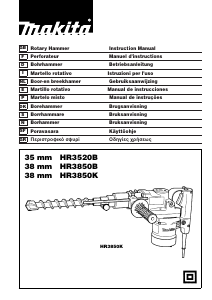 Manual Makita HR3520B Rotary Hammer