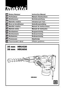 Manuale Makita HR3850 Martello perforatore