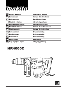 Manual de uso Makita HR4000C Martillo perforador