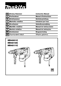 Manual de uso Makita HR4001C Martillo perforador