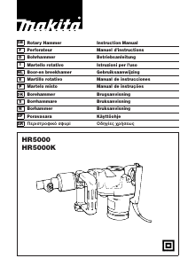 Manual de uso Makita HR5000 Martillo perforador