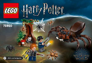 Használati útmutató Lego set 75950 Harry Potter Aragog barlangja