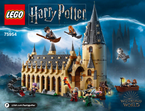 Manual de uso Lego set 75954 Harry Potter Gran comedor de Hogwarts