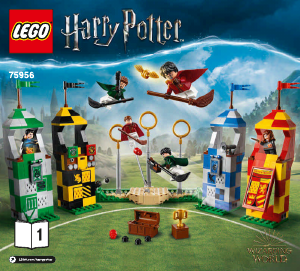 Käyttöohje Lego set 75956 Harry Potter Huispausottelu