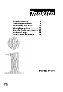 Bedienungsanleitung Makita 444 M Staubsauger