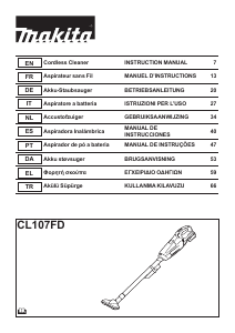 Manual Makita CL107FD Vacuum Cleaner