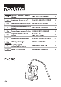 Manual Makita DVC260 Vacuum Cleaner