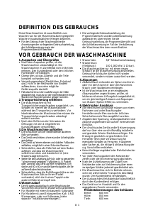 Bedienungsanleitung Privileg PAWF 3746A Waschmaschine