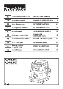 Manual Makita DVC862L Vacuum Cleaner