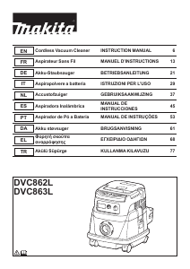 Manual Makita DVC863L Vacuum Cleaner