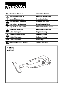 Manual Makita 4013D Handheld Vacuum