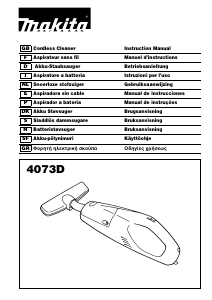 Manual de uso Makita 4073D Aspirador de mano