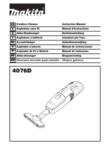 Brugsanvisning Makita 4076D Håndstøvsuger