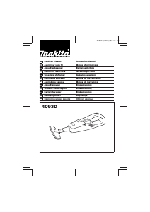 Manual Makita 4093D Handheld Vacuum