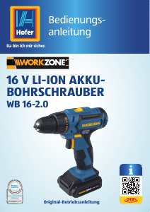 Bedienungsanleitung Workzone WB 16-2.0 Bohrschrauber