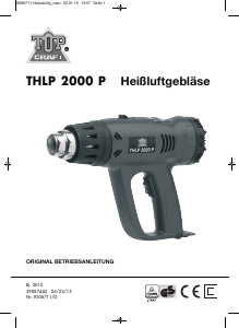 Bedienungsanleitung Topcraft THLP 2000 P Heissluftpistole