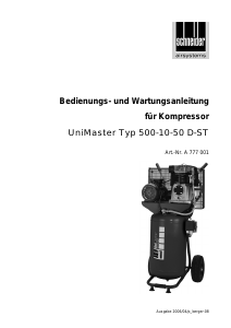 Bedienungsanleitung Schneider UniMaster 500-10-50 D-ST Kompressor