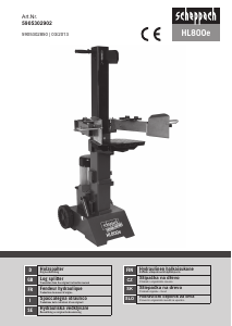 Bruksanvisning Scheppach HL800e Vedklyv