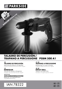 Manual de uso Parkside PSBM 500 A1 Taladradora de percusión