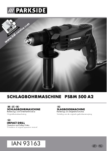 Manual Parkside PSBM 500 A2 Impact Drill