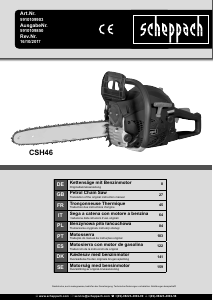 Bedienungsanleitung Scheppach CSH46 Kettensäge