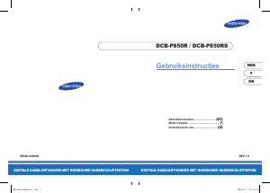 Handleiding Samsung DCB-P850R Digitale ontvanger