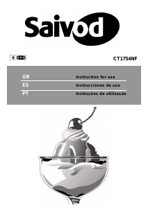 Handleiding Saivod CT1754NF Koel-vries combinatie