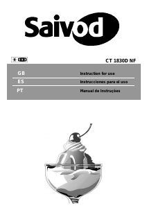 Manual de uso Saivod CT1830DNF Frigorífico combinado