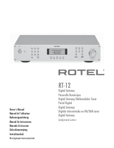 Mode d’emploi Rotel RT-12 Tuner